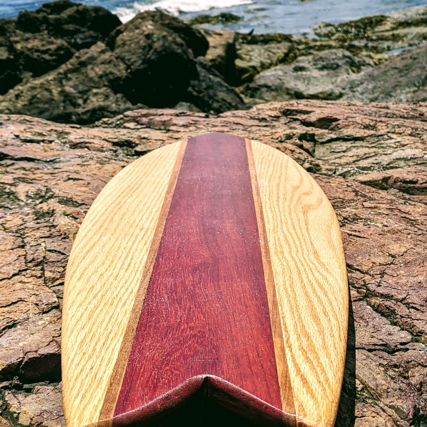 Balance Board - Contoured - Paduak, Teak, Red Oak