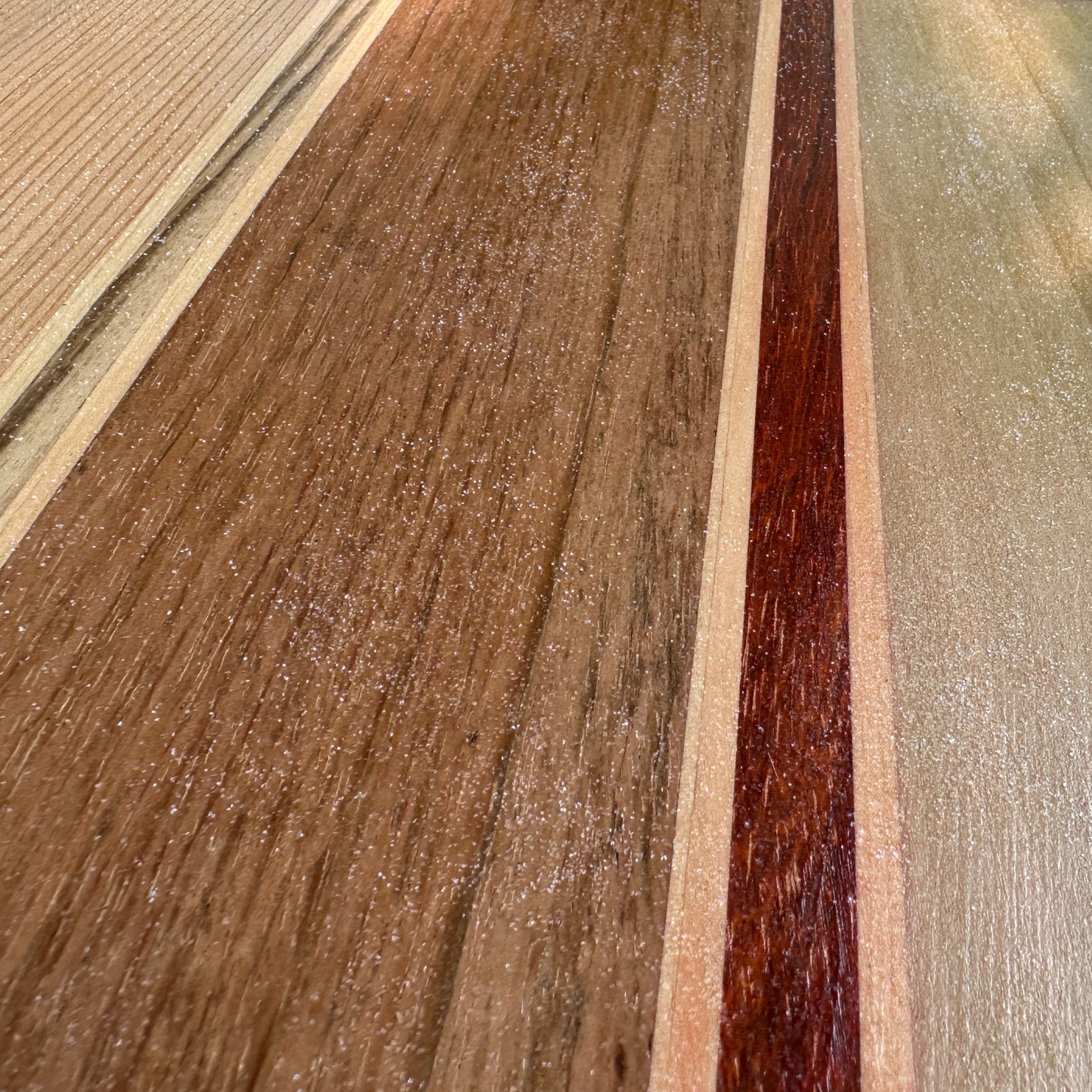 Deck - Fish, 36" - Poplar, Maple, Paduak, Brazilian Cherry, Zebrawood, Doug Fir