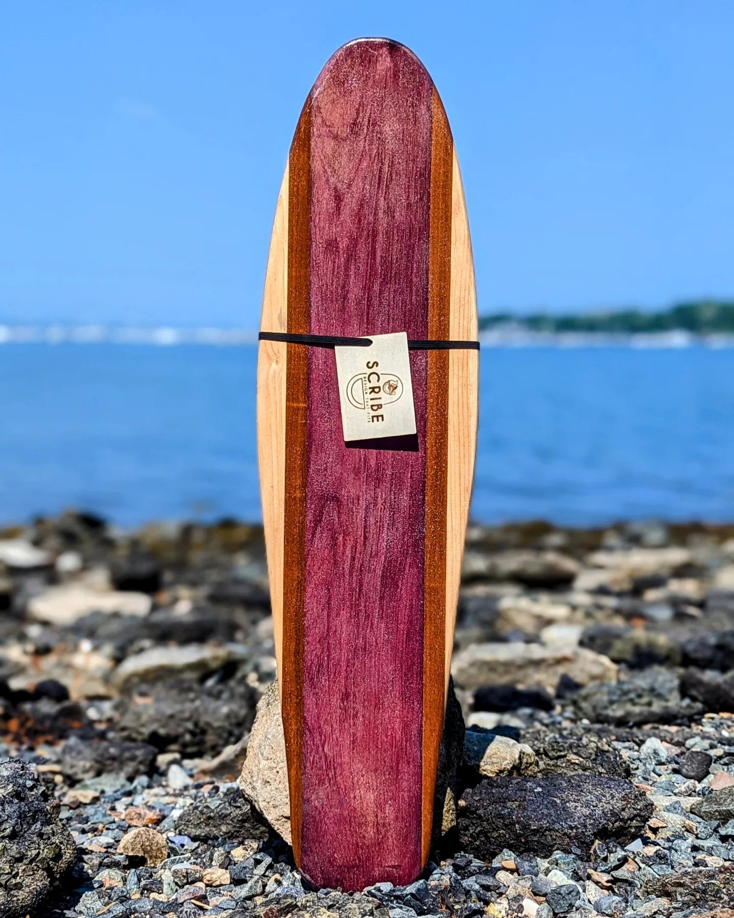 Balance Board - Penny, 30" - Purpleheart, Ironwood, Red Oak