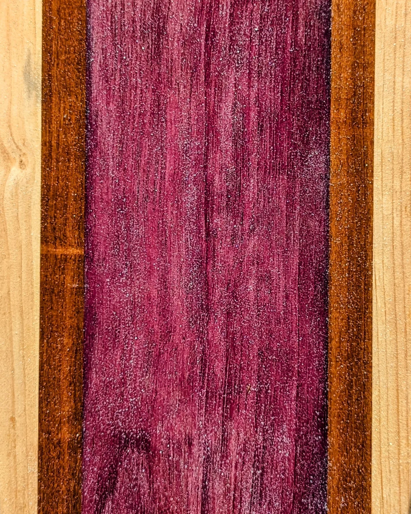 Balance Board - Penny, 30" - Purpleheart, Ironwood, Red Oak