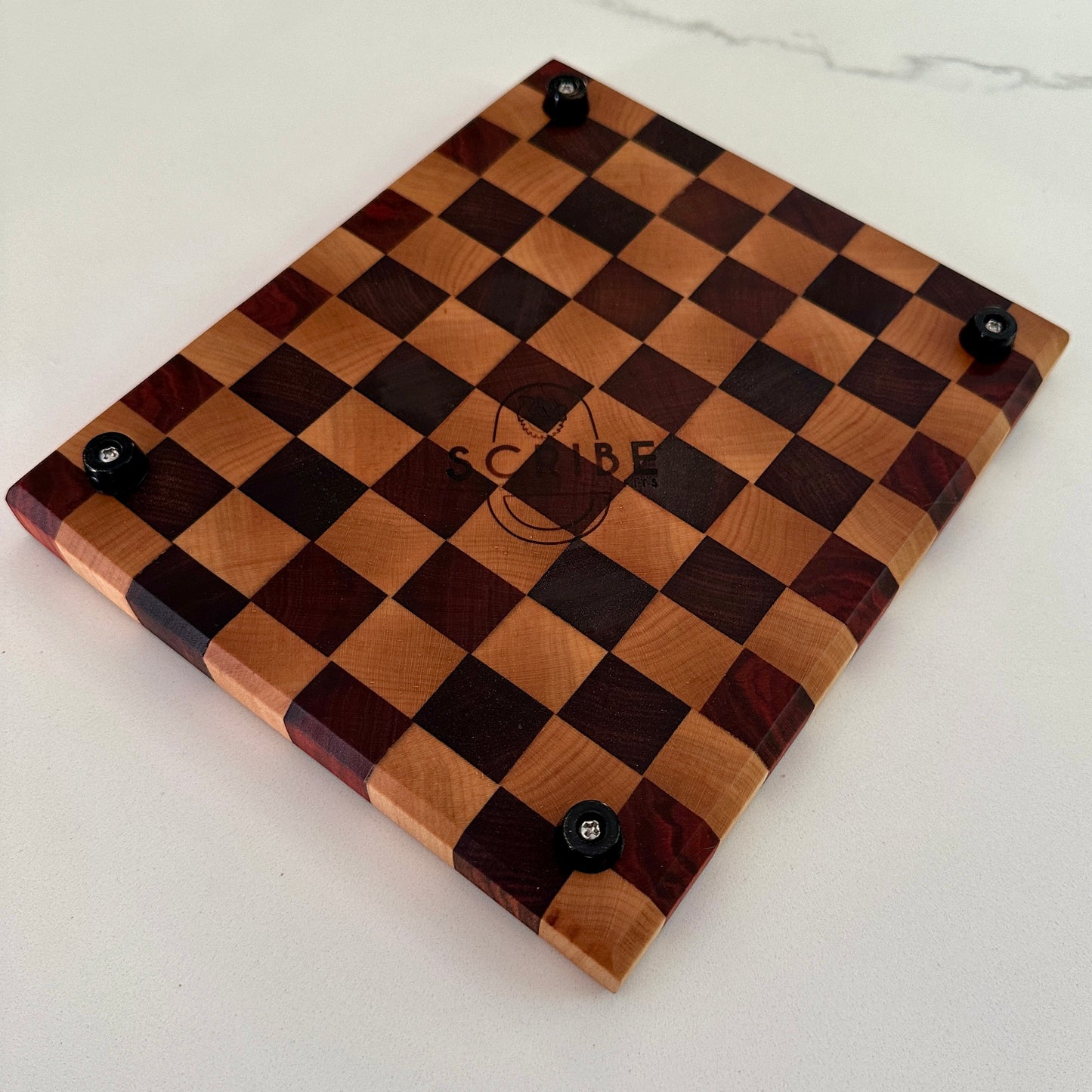 Cutting Board, 8.5" - Bloodwood, Redheart, and Maple