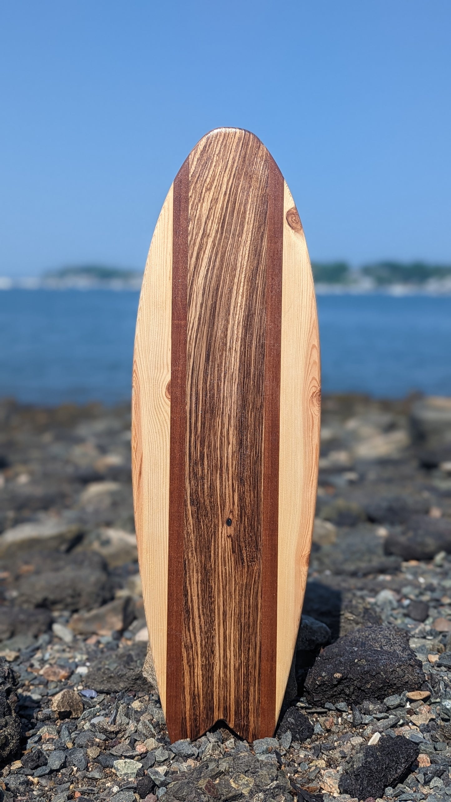 Balance Board- Fish, 30" - Pine, Iron Wood, Zebrawood