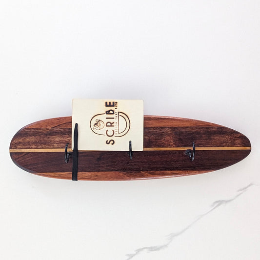 Wall Hook - Cruiser, 12" - Tigerwood, Chechen, Maple