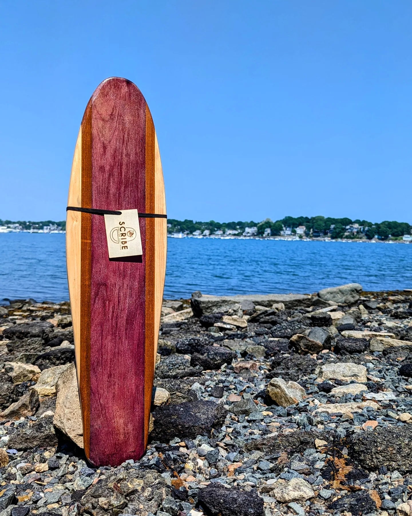 Balance Board - Penny, 30" - Purpleheart, Ironwood, Red Oak