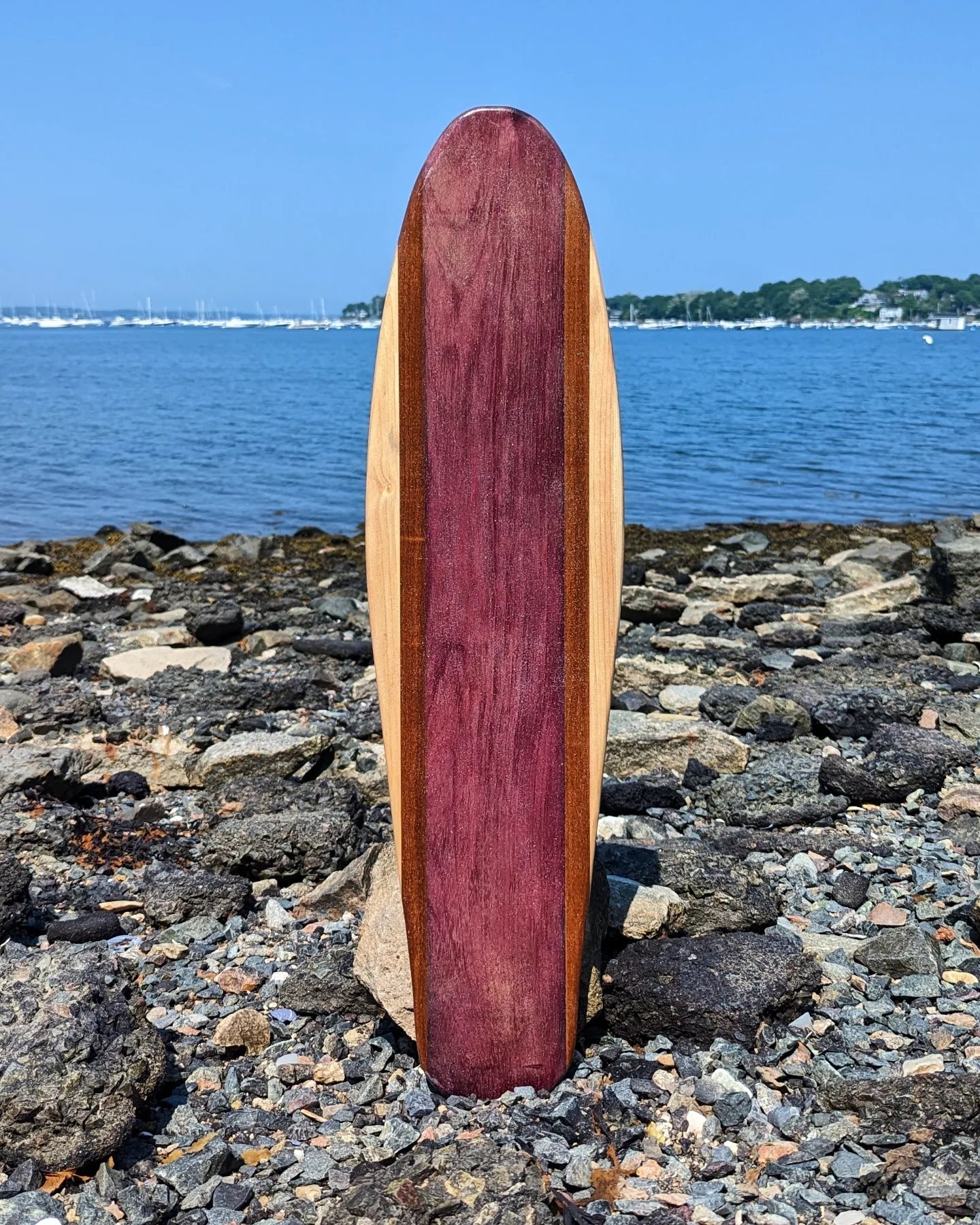 Balance Board - Penny, 30" - Purpleheart, Ironwood, Red Oak