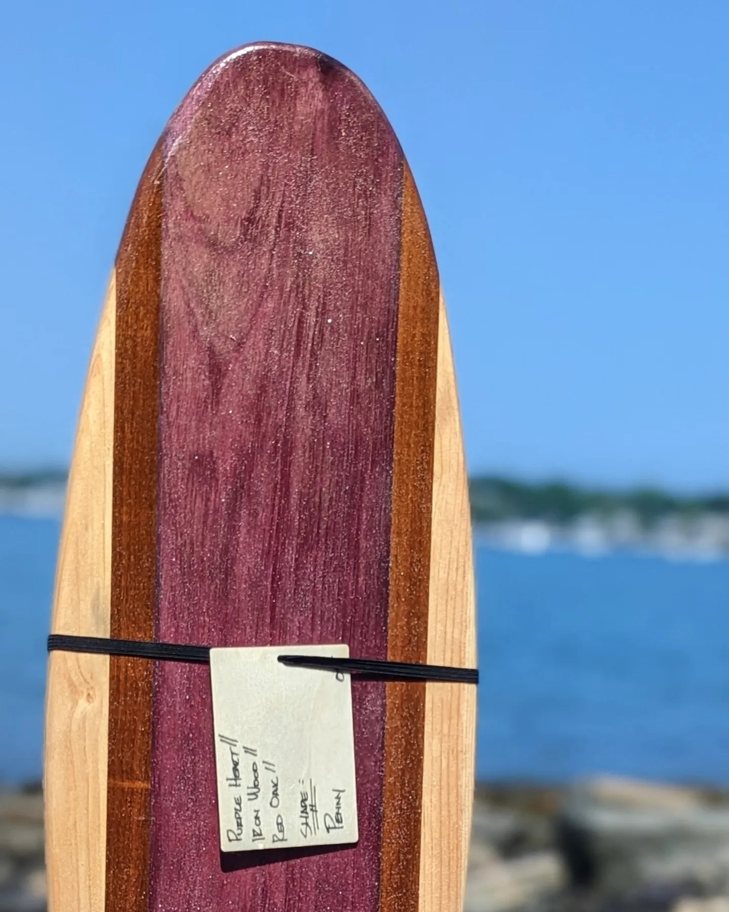 Balance Board - Penny, 30" - Purpleheart, Ironwood, Red Oak