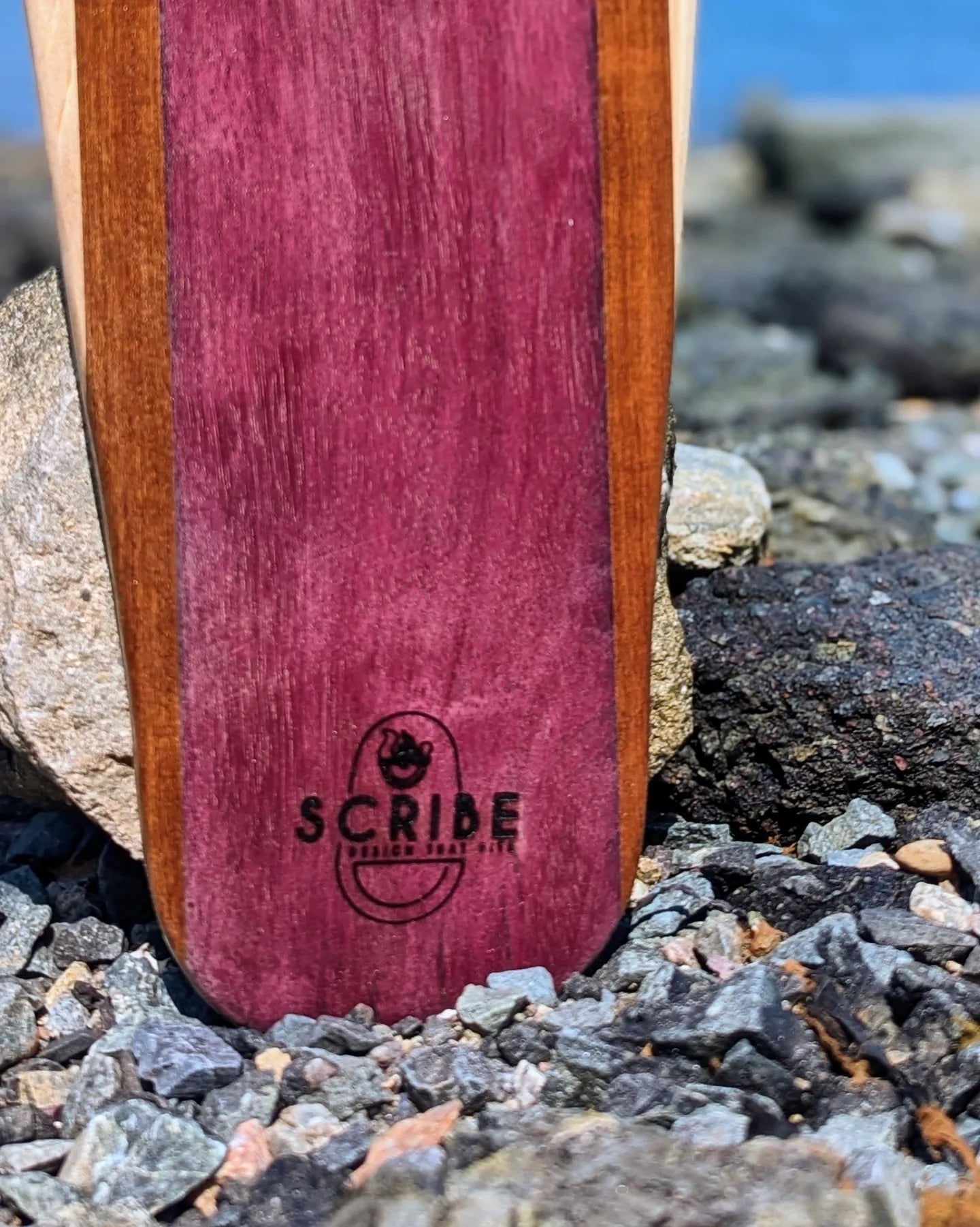 Balance Board - Penny, 30" - Purpleheart, Ironwood, Red Oak