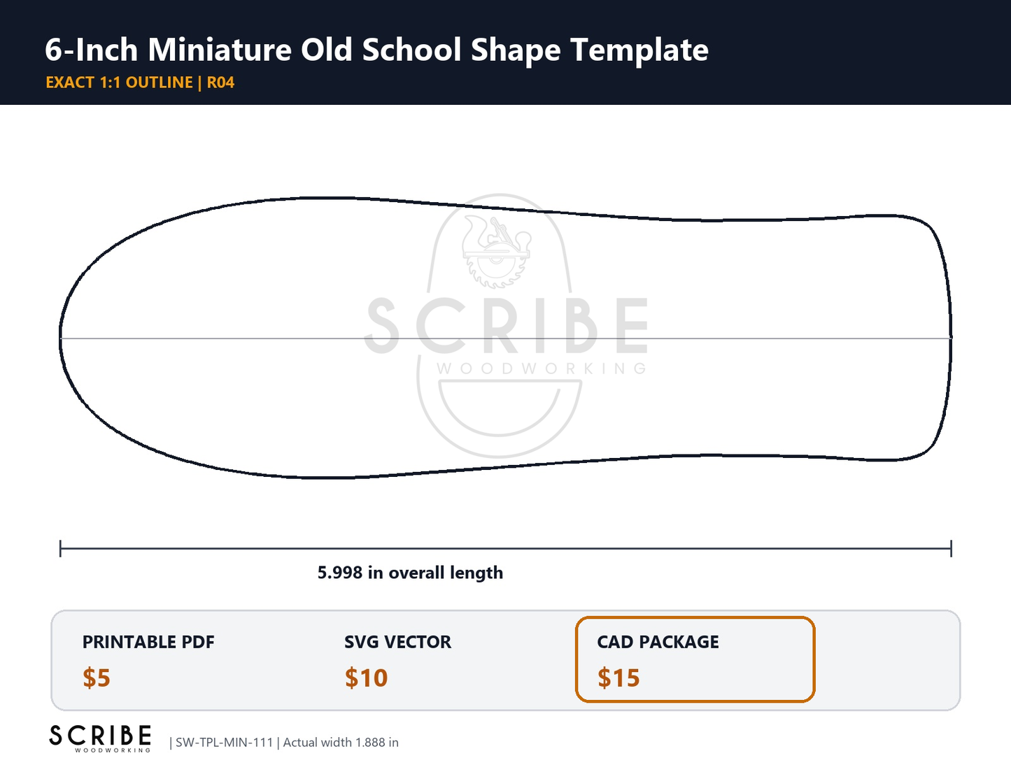 Miniature Skate Deck Templates