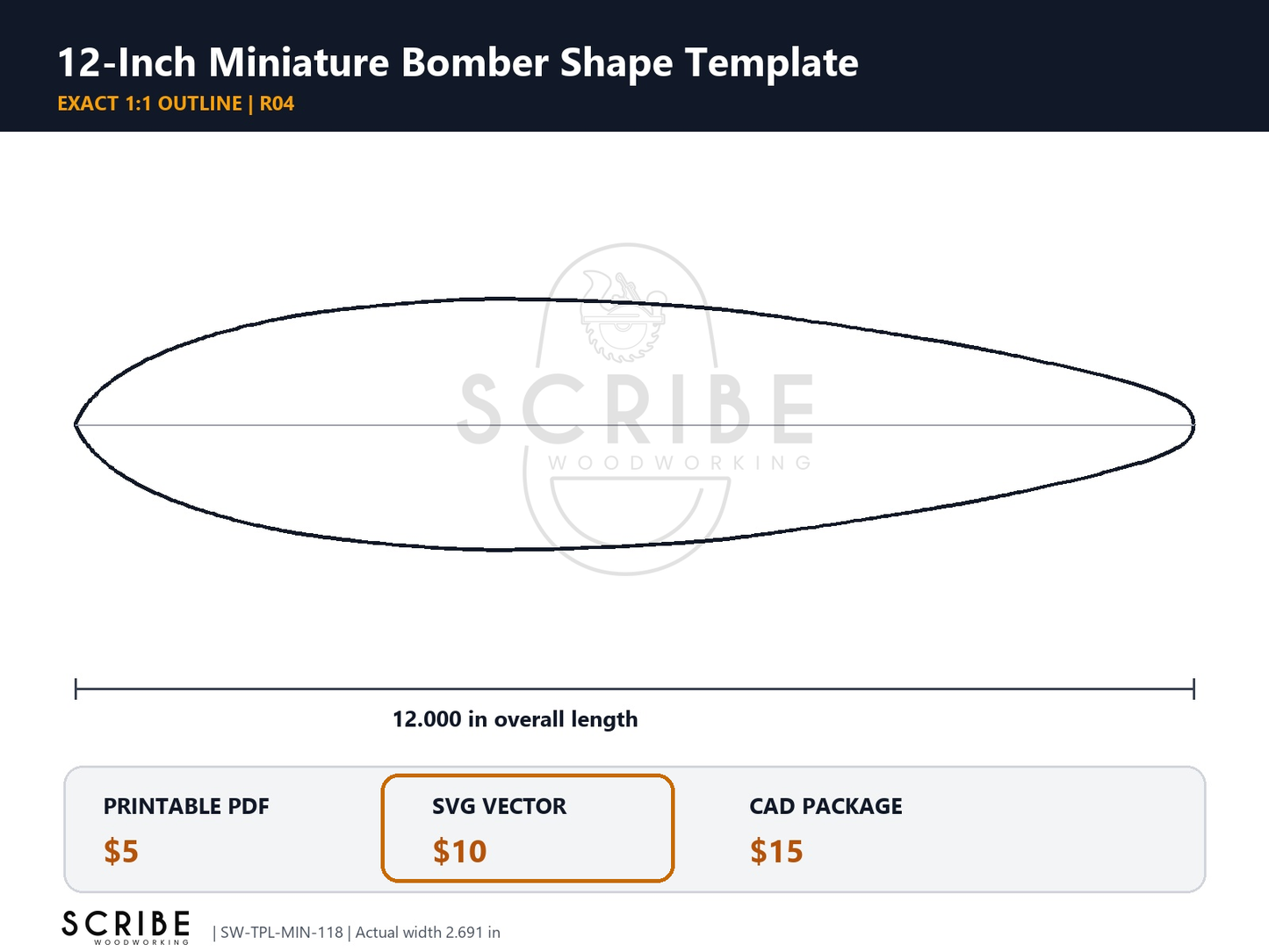Miniature Skate Deck Templates